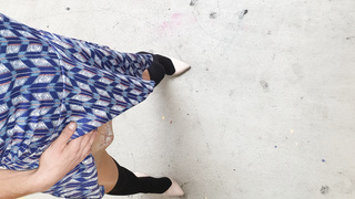 Heelschuh ich in meiner Wäsche