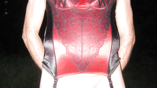 Ich im Minirock und Damenwäsche