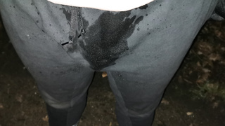 Volle blase beim abendlichen Spazieren