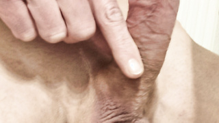 Penis kurz vor dem Abspritzen