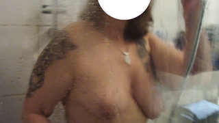 Meine BBW Ehefrau im Bad