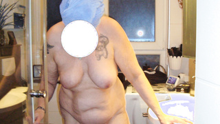 Meine BBW Ehefrau im Bad