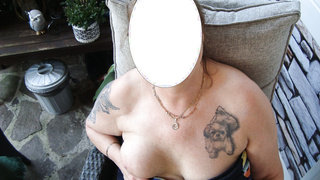 BBW Ehefrau Spaß am Pool