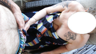 BBW Ehefrau Spaß am Pool