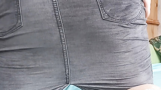 Endlos geil geworden in Damenwäsche.