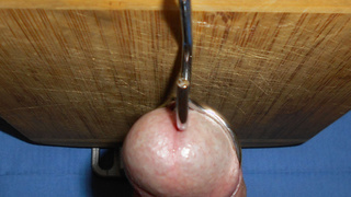 Wurst am Haken und im Brötchen