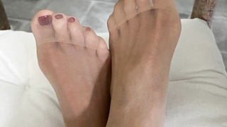 Füsse in Nylons
