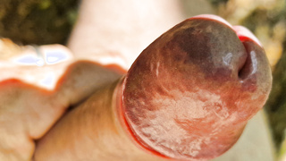 Alleine im Wald mit Lusttropfen