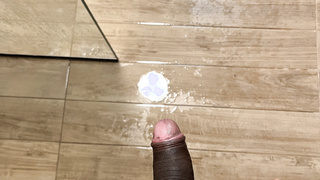 Mein schwarzer Schwanz in der Dusche