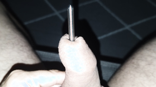 Selbstbefriedigung Nachts auf dem Balkon