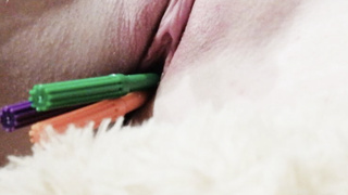 Ich mache es mir mit Stiften