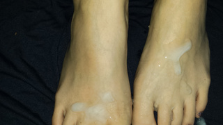 Auf die Füße gewichst