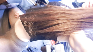 Mein Hintern und Beine in Strumpfhosen