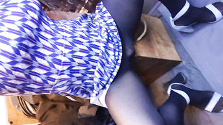 Mein Hintern und Beine in Strumpfhosen