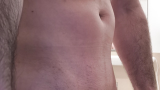 Nach dem Duschen ein Foto von mir