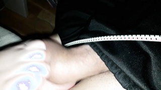 Wichsen mit den Füßen