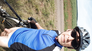 Unten ohne Fahrrad fahren