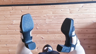 Erst im Büro und dann Outdoor