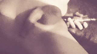 Selbstgemachter Arschfick mit Dildo