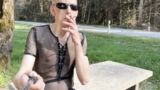 Ich nackt unterwegs zeigen und gesehen werden