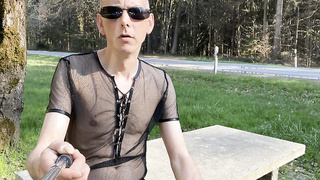 Ich nackt unterwegs zeigen und gesehen werden