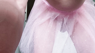 In meinem Tüllrock.