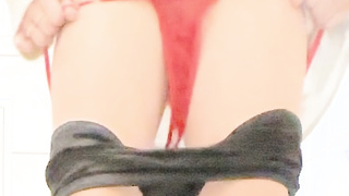 Bekante auf der Toilette aufgenommen