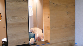 Ein wunderbarer Anblick im Badezimmer