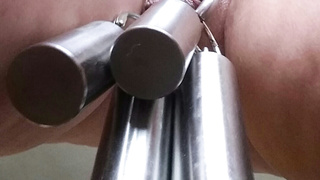 Ausgefüllt und mit 2x 400 gr. Gewichten