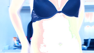 Junge Anna und ich im Hotel