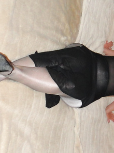 In Siberner Strumpfhose