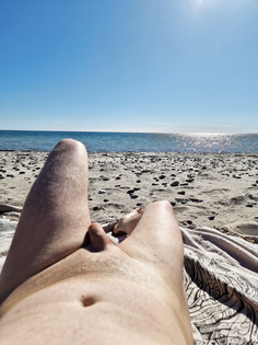 Sonnenbaden an der Ostsee