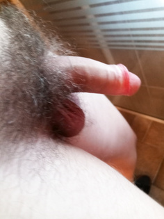 Schambehaarter Penis in 3 Perspektiven