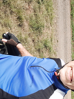 Unten ohne Fahrrad fahren