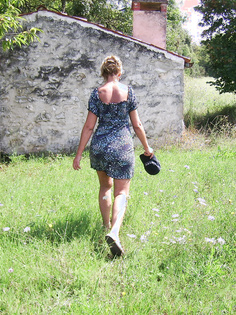 Valalta auf dem Weg zum Schweinchenstrand