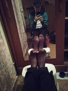 Janina & meine "Nylonfußsohlen"