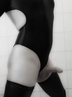 Schwarzer Badeanzug Bikini