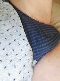 Ich mal wieder nur im Slip