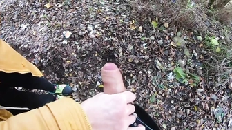 Meinem Schwager im Park den Schwanz gewichst