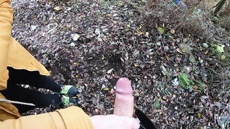 Meinem Schwager im Park den Schwanz gewichst