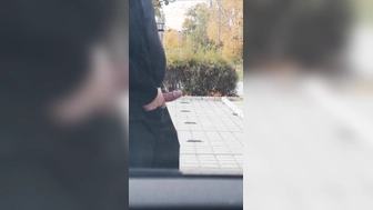 Wieder im Freien abgespritzt