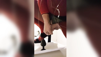 In Nylon Catsuits und High Heels wichsen