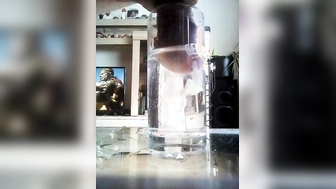 Protein Drink mit Sperma