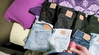 Abgespritzt auf Levis Jeans