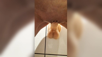 Unter der Dusche geil gewesen