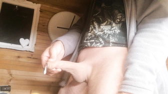 Matze geil im Garten