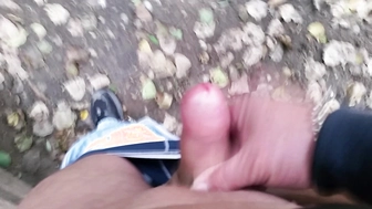 Beim spazieren gehen schnell spritzen