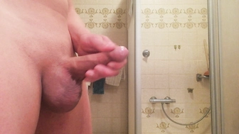 Abspritzen im Stehen