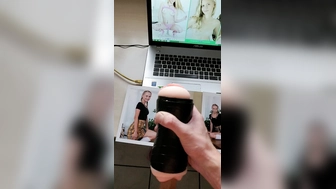 Schön abgespritzt mit der blonden Isabell beim Spermatribut