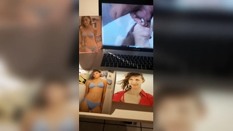 Schön abgespritztes Spermatribut mit Jana 18 Jahre und B. Job Porno
